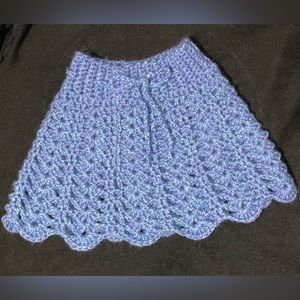 Crochet baby skirt